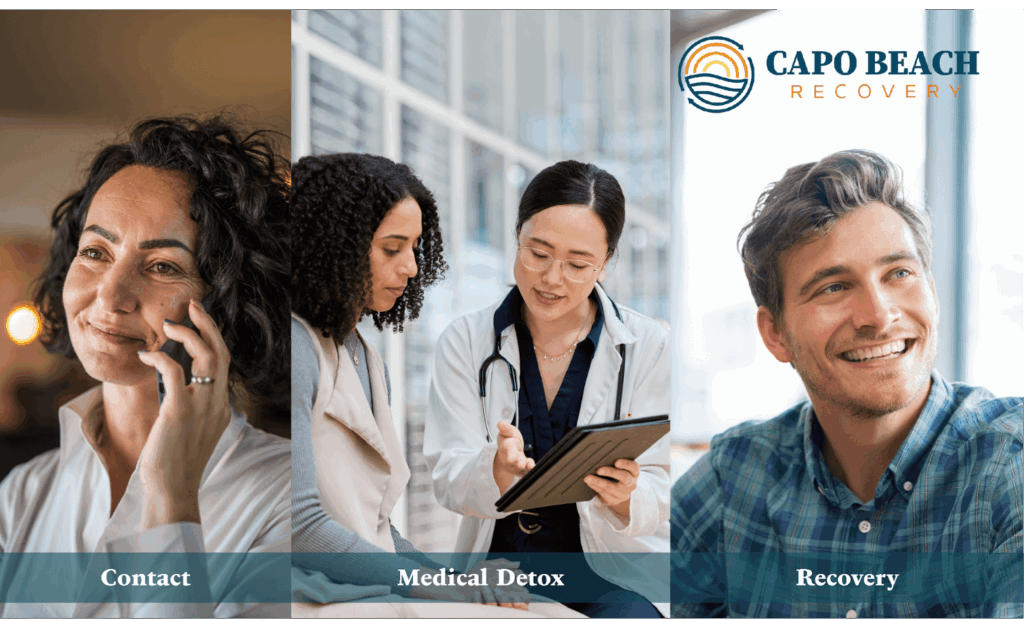 Capo Beach Recovery team providing safe and supportive medical detox services in San Juan Capistrano, California, helping clients transition from detox to long-term recovery.